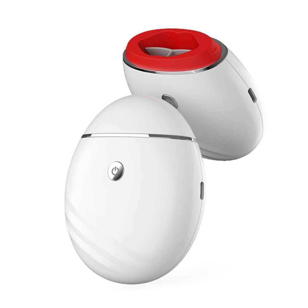 Hush Pout electric lip plumping device, white and red