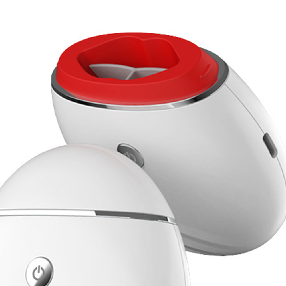 Hush Pout red silicone lip suction tip close-up